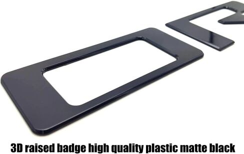 Rear Tailgate Inserts Letters Compatible for 2019 2020 2021 2022 1500 2500 Accessories,3D Raised & 3M Adhesive Tailgate Acrylic Plastic Emblems(Matte Black) in Saudi Arabia