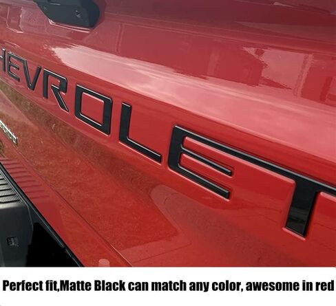 Rear Tailgate Inserts Letters Compatible for 2019 2020 2021 2022 1500 2500 Accessories,3D Raised & 3M Adhesive Tailgate Acrylic Plastic Emblems(Matte Black) in Saudi Arabia