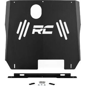 Rough Country Catalytic Converter Shield for Ram 1500 (2019-2024) - Anti Theft Skid Plate, 14-Gauge Steel, Bolt-On Protection & Powder-Coated Finish in Kuwait