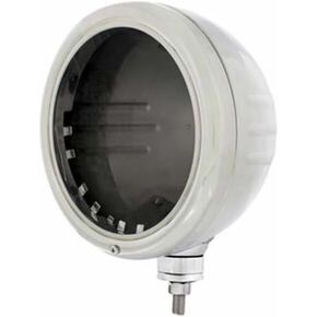 Technical Precision Replacement For PETERBILT 359 YEAR 1976 STAINLESS STEEL CLASSIC HEADLIGHT HOUSING W/EMBOSSED STRIP in Saudi Arabia