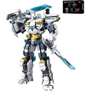 Transforming Mech Robot Building Block Sets,Destroy Warrior City Action Mechs Model Kit Toys Gift for Adults and Kids Boys 6 7 8 10+ 511 Pieces in Saudi Arabia