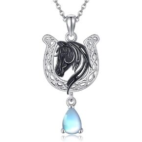 Horse Necklace 925 Sterling Silver Horse Y Shaped Necklace Horse Jewelry For Women Horse Lovers in Saudi Arabia