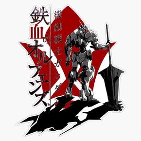 Iron Blooded Orphans Logo Window Bumper Sticker Decal 5" in Saudi Arabia