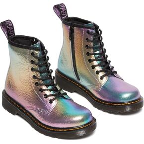 Dr. Martens Kid's Collection 1460 (Little Kid/Big Kid) - Boots for Kids Leather Construction Black Glitter 3 UK (US 4 Big Kid) M in Saudi Arabia