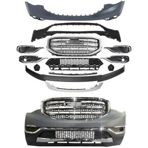 Front Bumper Grille Kit Replacement For GM-C Acadia SL SLE SLT Model Only 2017 2018 2019,Will NOT fit Denali models in Saudi Arabia