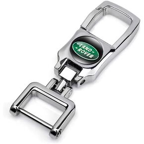 حلقة مفاتيح معدنية للسيارة، لقطع غيار سلسلة مفاتيح Land Rover Defender Range Rover Series، سلسلة مفاتيح السيارة للرجال والنساء فضية in Kuwait