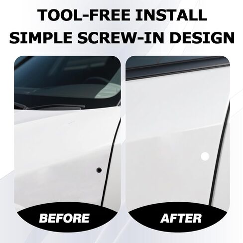 20 قطعة من سدادات ثقب لوحة الترخيص - سدادات مصد السيارة العالمية 8 مم للسيارة والشاحنات وسيارات الدفع الرباعي - مشابك تثبيت دبوس دفع بلاستيكية بيضاء وسوداء تغطي فتحات البرشام، ودرع بطانة الحاجز وإكسسوارات السيارات in Kuwait