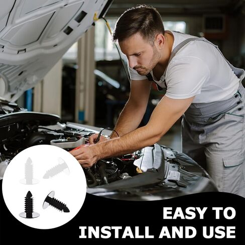 20 قطعة من سدادات ثقب لوحة الترخيص - سدادات مصد السيارة العالمية 8 مم للسيارة والشاحنات وسيارات الدفع الرباعي - مشابك تثبيت دبوس دفع بلاستيكية بيضاء وسوداء تغطي فتحات البرشام، ودرع بطانة الحاجز وإكسسوارات السيارات in Kuwait