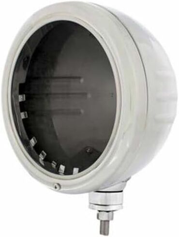 Technical Precision Replacement For PETERBILT 378 YEAR 1992 STAINLESS STEEL CLASSIC HEADLIGHT HOUSING W/EMBOSSED STRIP in Saudi Arabia
