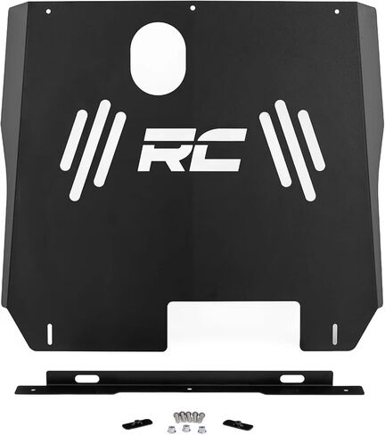 Rough Country Catalytic Converter Shield for Ram 1500 (2019-2024) - Anti Theft Skid Plate, 14-Gauge Steel, Bolt-On Protection & Powder-Coated Finish in Kuwait