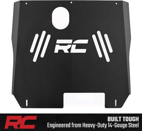 Rough Country Catalytic Converter Shield for Ram 1500 (2019-2024) - Anti Theft Skid Plate, 14-Gauge Steel, Bolt-On Protection & Powder-Coated Finish in Kuwait