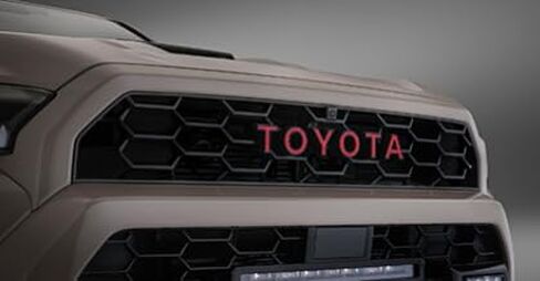 Toyota 4Runner TRD PRO & TRAILHUNTER Red Grille Letter Overlay, ABS Plastic, 2025+ Models in Saudi Arabia