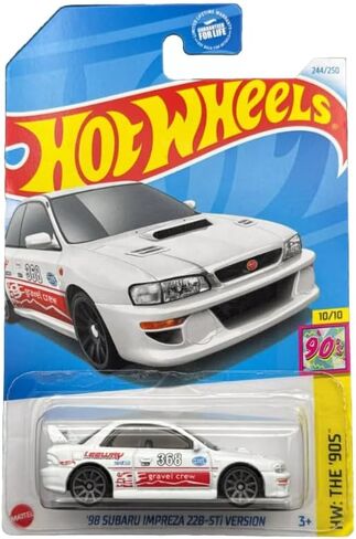 إصدار Hot Wheels '98 Subaru Impreza 22B-STi، سلسلة HW The 90، سيارة مصبوبة بمقياس 1:64 in Kuwait