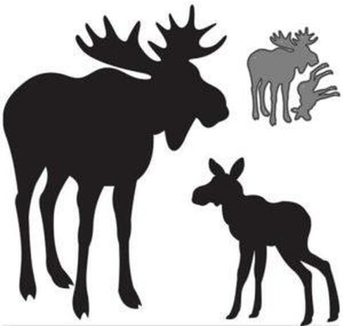 Moose Metal Cutting Dies Cut Die Mold Decoration Scrapbook Card Making Craft in Saudi Arabia