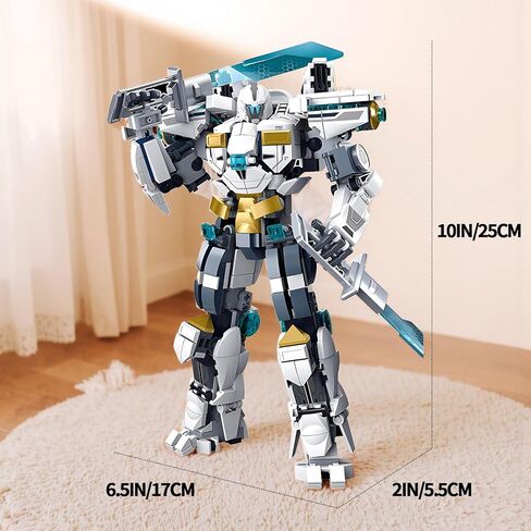 Transforming Mech Robot Building Block Sets,Destroy Warrior City Action Mechs Model Kit Toys Gift for Adults and Kids Boys 6 7 8 10+ 511 Pieces in Saudi Arabia