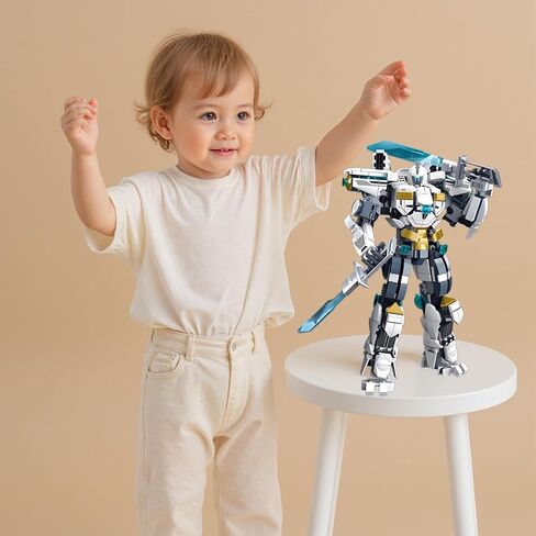 Transforming Mech Robot Building Block Sets,Destroy Warrior City Action Mechs Model Kit Toys Gift for Adults and Kids Boys 6 7 8 10+ 511 Pieces in Saudi Arabia