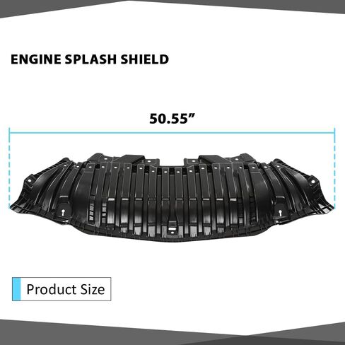 Front Engine Splash Shields Compatible with Benz C300 2016-2021 2055200000-PFM, MB1228184 in Saudi Arabia
