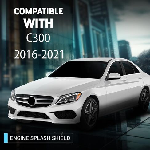 Front Engine Splash Shields Compatible with Benz C300 2016-2021 2055200000-PFM, MB1228184 in Saudi Arabia