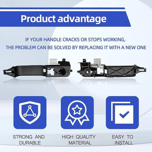 Exterior Door Handle Reinforcement Plate Compatible with Fd Focus 2002-2007 for Front Left Driver Side Reinforcement Bracket Base Replace OE# 6S4Z-5426685-C /81970 /6S4Z5426685C in Saudi Arabia