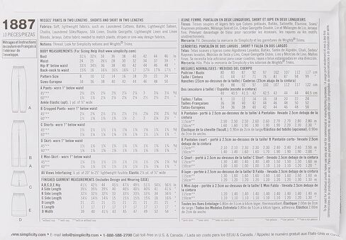 Simplicity US1887K5 Easy to Sew Women's Pants, Shorts, and Skirt Sewing Pattern Kit by Karen Z, Code 1887, Sizes 8-16 in Saudi Arabia