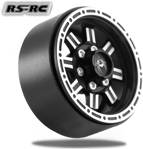 Redspider 1.9 عجلات Beadlock (4 قطع) عجلات معدنية 1.9 لمحور SCX10 UTB10 TRX4 TRX6 Redcat Gen7 Gen8 VS4-10 MJX H12Y/P+ MN-128 MN82S LC79 1/10 1/12 RC ترقية السيارة الزاحفة (فضي) in Saudi Arabia