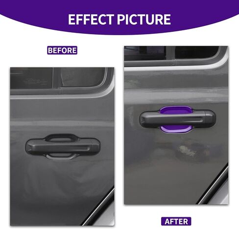 CheroCar for Jeep JL Outer Door Bowl Cover Trim Exterior Accessories for 2018-2022 Jeep Wrangler JL (Purple) in Saudi Arabia