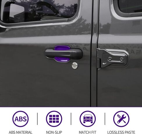 CheroCar for Jeep JL Outer Door Bowl Cover Trim Exterior Accessories for 2018-2022 Jeep Wrangler JL (Purple) in Saudi Arabia