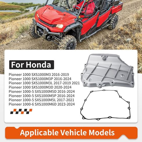 Oil Pan w/Gasket For Honda Pioneer 1000 SXS1000M3 SXS1000M5 SXS1000M6 2016-2024 11211-HL4-000 in Saudi Arabia