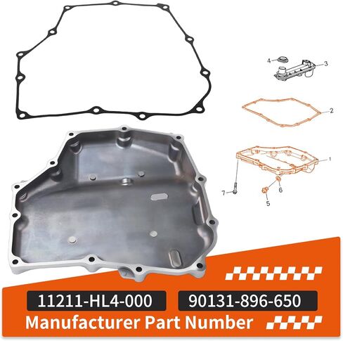 Oil Pan w/Gasket For Honda Pioneer 1000 SXS1000M3 SXS1000M5 SXS1000M6 2016-2024 11211-HL4-000 in Saudi Arabia