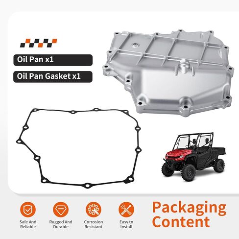 Oil Pan w/Gasket For Honda Pioneer 1000 SXS1000M3 SXS1000M5 SXS1000M6 2016-2024 11211-HL4-000 in Saudi Arabia
