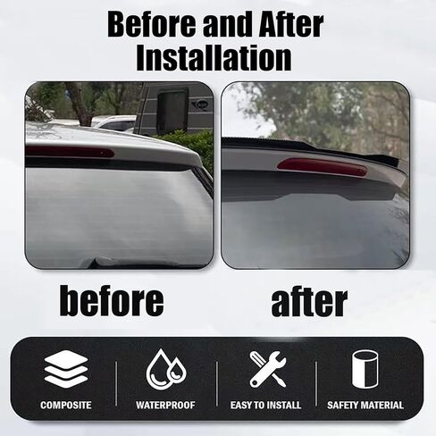 ABS Car Rear Spoilers for Fiat 124 Spider (2016) 2016-2024 2025, Rear Trunk Roof Spoiler Lip Decoration Modification Accessories,Gloss Black in Saudi Arabia
