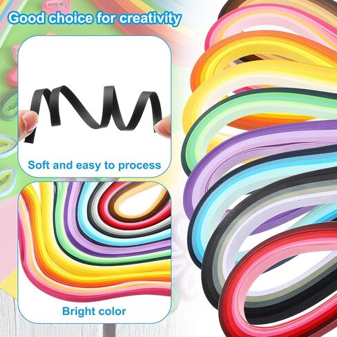 540 x 10mm Rainbow Quilling Strips Paper,120 Pcs Origami Paper Quilling Strip for Art DIY Hand Craft Christmas, Gradient Red in Saudi Arabia