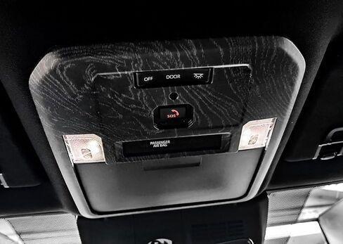 ملحقات السيارة متوافقة مع Toyota New 4Runner الجيل السادس. 2025 2026+ غطاء لوحة ضوء القراءة للصف الأمامي الداخلي ABS 1 قطعة (نمط ألياف الكربون) in Kuwait