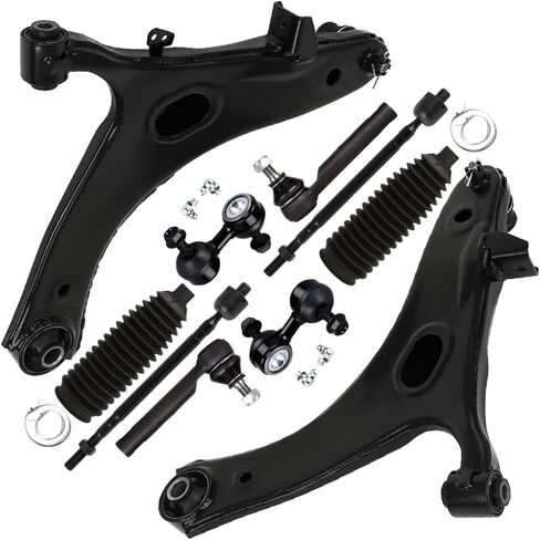 10PCS ASTOU Front Suspension Kit fit for 2009-2013 for Subaru Forester Lower Control Arm And Ball Joint Inner Outer Tie Rod End w/Boot Sway Bar End Link in Saudi Arabia