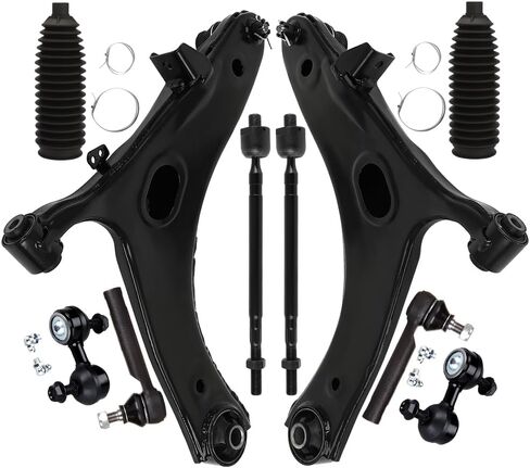 10PCS ASTOU Front Suspension Kit fit for 2009-2013 for Subaru Forester Lower Control Arm And Ball Joint Inner Outer Tie Rod End w/Boot Sway Bar End Link in Saudi Arabia