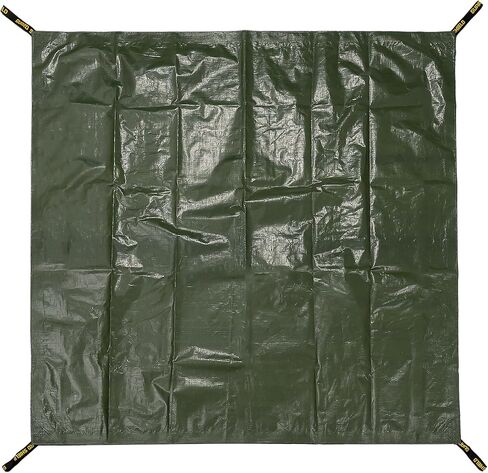 GUARD SHIELD قماش القنب للأوراق ذات المقابض، 6 × 6 أقدام، قابل لإعادة الاستخدام 10 مل من قماش القنب المقاوم للماء شديد التحمل لنقل الأوراق وتنظيفها، وإزالة حطام النفايات. in Kuwait