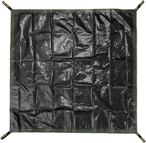 GUARD SHIELD قماش القنب للأوراق ذات المقابض، 6 × 6 أقدام، قابل لإعادة الاستخدام 10 مل من قماش القنب المقاوم للماء شديد التحمل لنقل الأوراق وتنظيفها، وإزالة حطام النفايات. in Kuwait