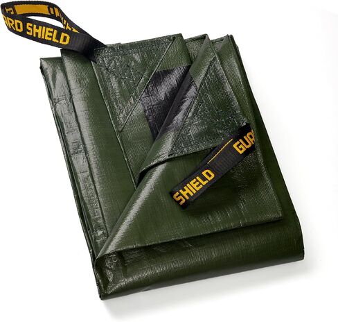 GUARD SHIELD قماش القنب للأوراق ذات المقابض، 6 × 6 أقدام، قابل لإعادة الاستخدام 10 مل من قماش القنب المقاوم للماء شديد التحمل لنقل الأوراق وتنظيفها، وإزالة حطام النفايات. in Kuwait