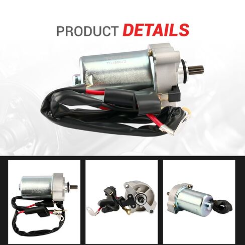 محرك بدء تشغيل Techie TS1S8072 متوافق مع Yamaha Raptor 90 2009-2013، لاستبدال YFM90R 2009-2013 لـ 43D-H1800-00-00 43D-H1800-01-00 99999-04128-00 in Kuwait