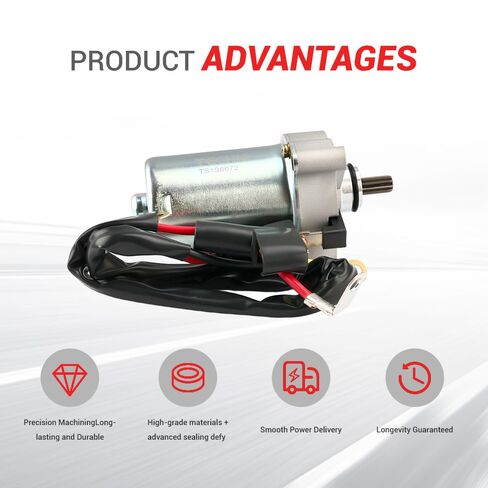 محرك بدء تشغيل Techie TS1S8072 متوافق مع Yamaha Raptor 90 2009-2013، لاستبدال YFM90R 2009-2013 لـ 43D-H1800-00-00 43D-H1800-01-00 99999-04128-00 in Kuwait