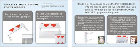 ديكورات حفلات أليس ديكور حفلات بلاد العجائب، إكسسوارات ملكة القلوب، 4 قطع لافتات ساحة جنود الملكة مع أوتاد ديكور حفلات بطابع أليس، لافتة حديقة كبيرة للأماكن الداخلية والخارجية in Kuwait