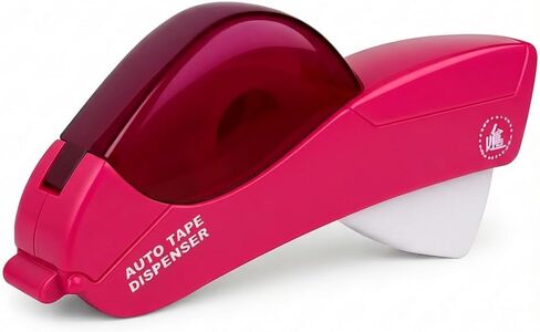 مسدس شريط التغليف، مسدس الشريط لصناديق التعبئة، مسدس الشريط، مكتب توزيع الأشرطة، موزع الأشرطة، موزعات الأشرطة - قاطعة الأشرطة الأوتوماتيكية بيد واحدة، مثالية لتغليف الهدايا وعبواتها (ياقوتي ناري) in Kuwait