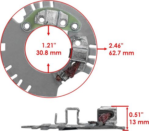 Caltric Starter Brush Plate Compatible with Yamaha XJ750 1981-1983 / Maxim 700 XJ700 1985-1986 / Big Wheel BW350 1987-1988 in Saudi Arabia