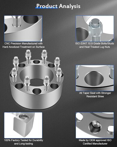 ECCPP 4PCS 8 Lug 3" inch Wheel Spacers 8x170mm to 8x170mm fit for 1999-1999 for ford F-250 1999-2014 for ford F-250 Super Duty 1999-2014 for ford F-350 Super Duty with 14x1.5 Studs in Saudi Arabia