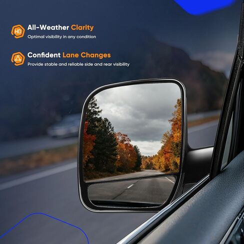 ECCPP Exterior Mirrors Replace with 2002-2008 For Ford E150 Van E250 Van E350 Van E450 Van E550 Van Driver Side 128-00818L,3C2Z 17683 FAA in Saudi Arabia