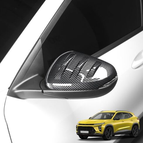 Side Mirror Covers Compatible with Chevy Trax 2024 2025 Accessories, Auto Exterior Decoration Accessory-Black(Sport Style) in Saudi Arabia
