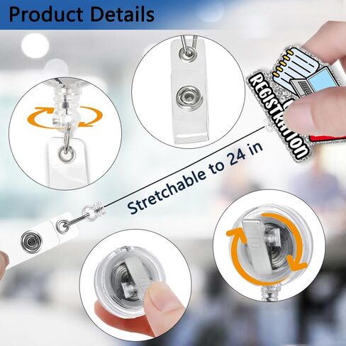 XQLZY Plaque is Wack Pink Glitter Funny Badge Reel Retractable Band Shark Clip, Cute Toothbrush Teeth Badge Holder Gift for Nurse Doctor Dentist Dental Hygienist Dental Assistant Colleague in Kuwait