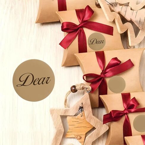 500PCS Kraft Paper Dot Stickers, 1-Inch Round Blank Price Stickers Kraft Coding Tag Labels, Brown Natural Envelope Seals for Home Classroom Jam Canning Jar Labels in Saudi Arabia