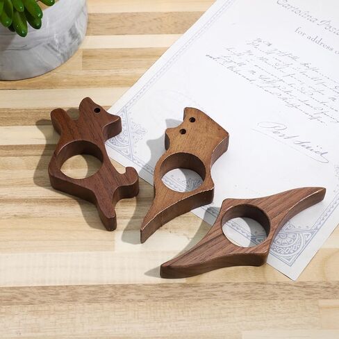 ONEST 3 Pieces Wooden Thumb Book Page Holder Wooden Thumb Bookmark for Reading Book Holders Ideal Book Reader Gifts Book Worm Gifts for Women Men Readers Writer Book Lover in Saudi Arabia