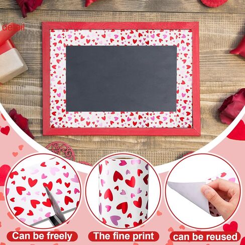 Tenceur Foil Valentines Day Bulletin Board Borders أحمر وردي قلب الحدود زخرفة الفصول الدراسية ديكور القلب الحلو عيد الحب جدار الشارات للمدرسة لوازم حفلات الزفاف in Saudi Arabia